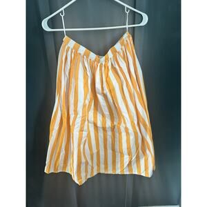 Walt Disney Dapper Dan Inspired Women’s Skirt Size Small. Orange & White Stripes